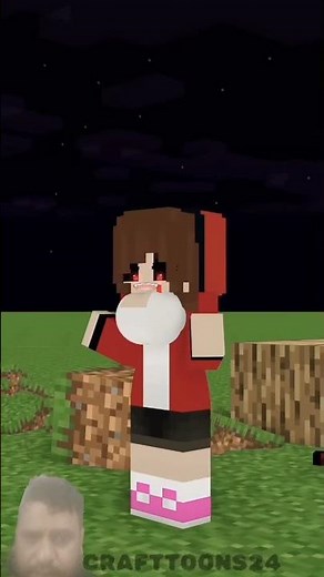 Hide & Seek Jj Sister VS The 4 Friends (Jack Stauber - Buttercup)#minecraftshorts#fyp#funnyshorts