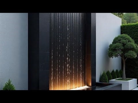 Fontaine de jardin moderne 🥰2026تصميم شلالات جدارية 