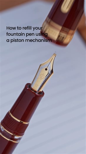 Running low on ink? Here’s how to fill your piston fountain pen the right way. Keep the words flowing and your pen performing at its peak. Refill right. Write better. #WilliamPennCare #FountainPenTips #InkRefill #WilliamPenn #WriteStudio | William Penn
