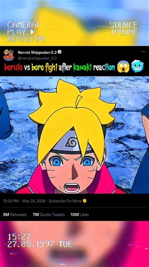 boruto vs boro fight after kawaki reaction #kushina #himawari #boruto #hinata #naruto #minato
