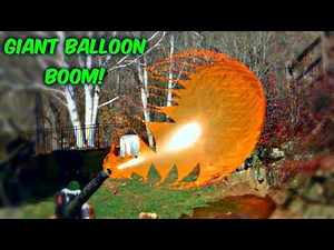 Giant Balloons Pop in Slow Motion