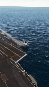 113K views · 1.3K reactions | F-18 Super Hornet buzzes aircraft carrier TEN FEET off the water! #f18 #f18superhornet #aircraftcarrier #navy #msfs2020 #flightsimulator | Full Burner Sims | Facebook