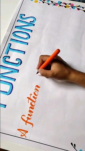 Mathematics chart paper for class 12th #chart #chartpaper #mathematics #maths #beautiful #easy #art