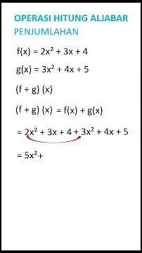 OPERASI ALJABAR _ PENJUMLAHAN #maths #matematika