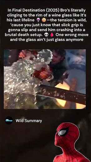 MOVIE DETAILS & FACTS | In Final Destination: Bloodlines (2025) Bro is literally hanging on a glass