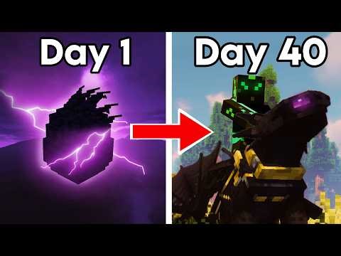 I have only 40 Days to Tame EVERY Dragon in Hardcore Minecraft!