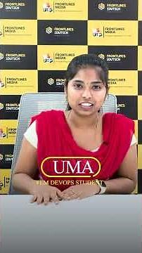 Uma Maheswari's Experience at Frontlines Edutech 💬#devops #frontlinesedutech
