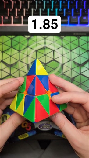 Pyraminx Solve of the Day 3/20 - 1.85 #pyraminx #rubikscube #cubing #speedcubing #puzzle #shorts