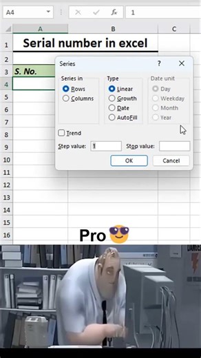 Serial number in excel 💯