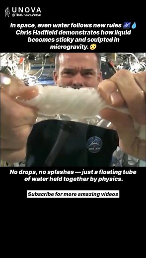How Water Behaves in Space💧