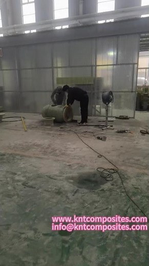 One of the fiberglass special-shaped product workshops