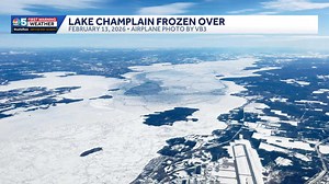 Lake Champlain officially frozen over for first time since 2019