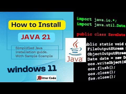How to Install Java 21 in Windows 11 | With Hello World Program Example | Bitter Code
