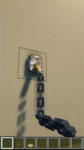 Simple Hanging Bench in Minecraft