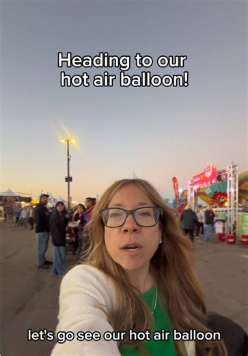 Heading to see our balloon at the New Mexico Balloon Fiesta! #alexisbreyer #markbreyer #breyerfamily #thehusbandandwifelawteam