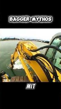 Paddeln mit einem Bagger