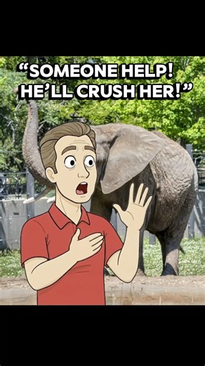 Elephant Shows Pure Trust With Zookeeper