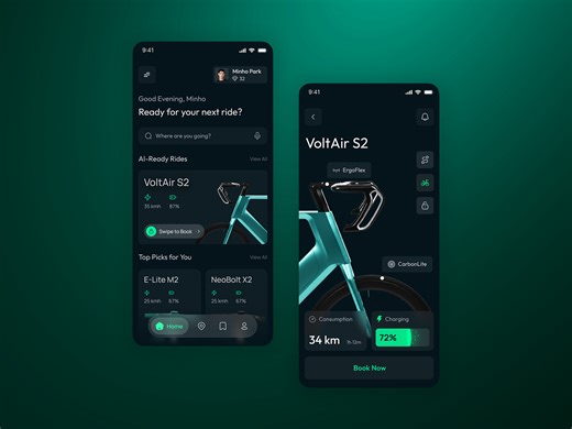 E-bike Mobile App Design