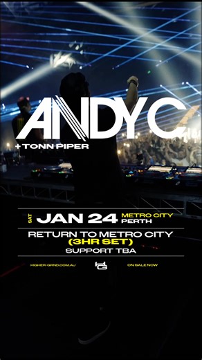 ANDY C returns to Perth in Jan 2026 🇦🇺 | Higher-Ground