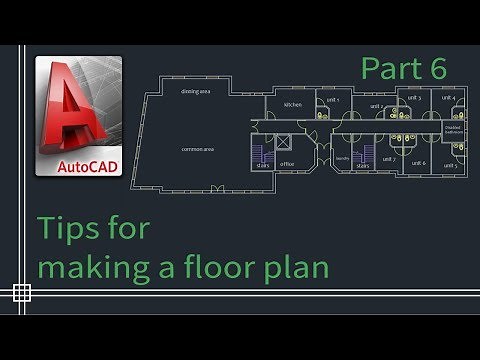 Autocad 2019 - Tutorial for beginners (tips do draw a floor plan) - Part 6