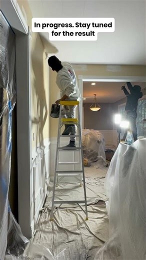Ceiling Water Damage Repair Project in Progress