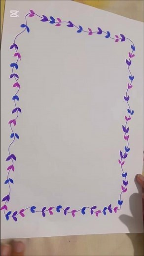 Easy border design idea #art#drawing #creative #shorts #subscribe #subscribers