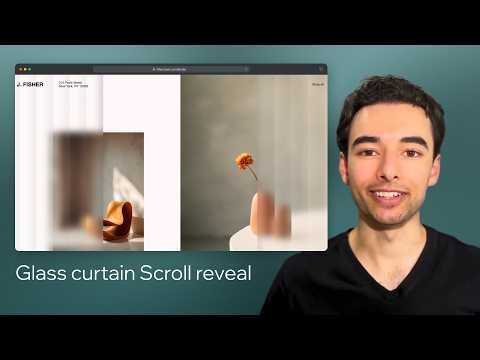 Create a glass curtain Scroll reveal | Wix Studio