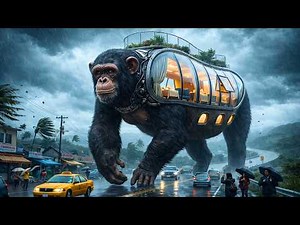 The 7-Day Process of Building a Mobile House Inside a Giant Chimpanzee