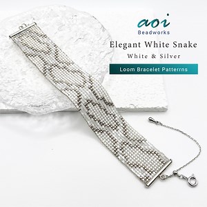 Snake Skin Loom Bracelet Pattern PDF Miyuki Delica Bead Weaving Tutorial - Etsy Canada