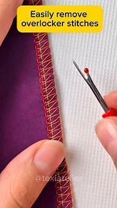 13K views · 1.1K reactions | Fast Easy Way to Unpick Overlocker Stitches with TEXI 4024 (seam ripper) . . . #sewinghacks #sewingtricks #sewingtips #sewing #sewingtutorial #sewingtime #sewingtechniques #sewingcommunity #sewingroom #sewinglove #sewinginspiration #szycie #hacks #tricks #sewingblogger #sewingblogger | Texi Atelier | Facebook