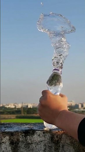 Whirlpool Water Burst in Slow Motion #slowmotionexperiment #waterwhirlpool #sciencefun