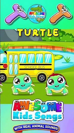 T is for Turtle! 🐢 | Slow and Steady ABC Fun