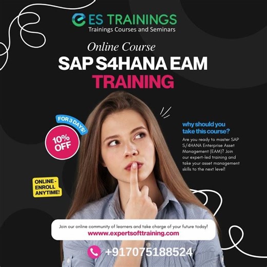 SAP S/4HANA EAM Skills with Expert Soft Training! SAP S/4HANA Enterprise Asset Management (EAM)?