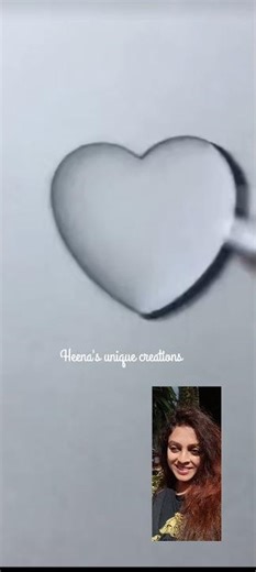 Easy way to draw 3d heat shape 💖 #explore #art