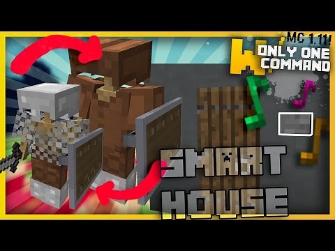 Minecraft: SMART HOUSE DEVICES with Only One Command Block! (ArmorStand Switcher, Doorbells & More!)