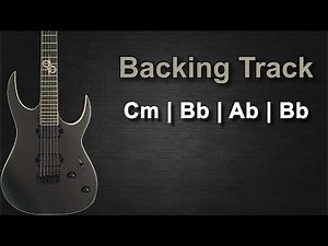 Melodic Hard Rock Guitar Backing Track in C Minor | 100 BPM |