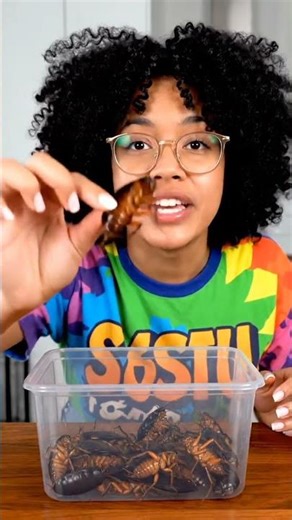 Brave (or foolish) woman answers cockroach eating challenge #fypcrazy #fypnow