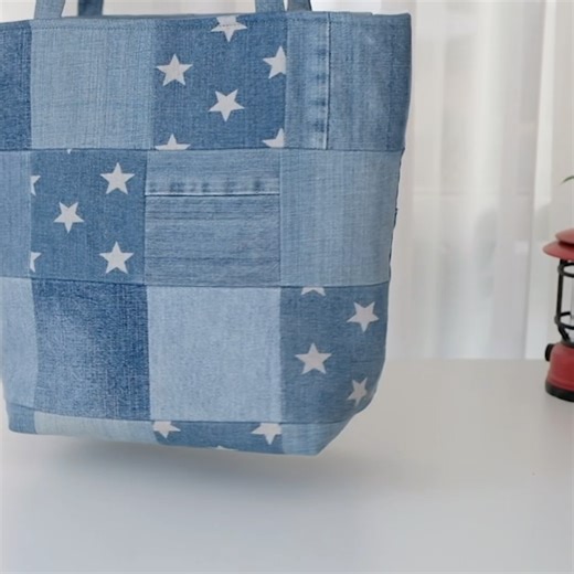 4.9K views · 72 reactions | How to make recycled denim tote bag | sewing | easy | tutorial #fblifestyle #online #handmade #bag #DIY #tutorial | SisterQuilt | Facebook