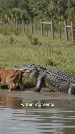 Crocodile eat cow🐊