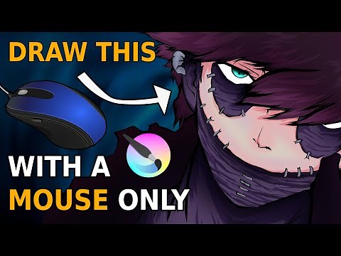 How to draw with mouse || Anime || Dabi || Krita