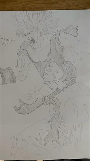 My attempt at drawing SSJ Goku