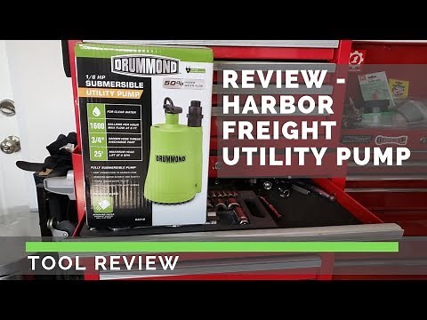Review - Harbor Freight 1/6HP Submersible Utility Pump