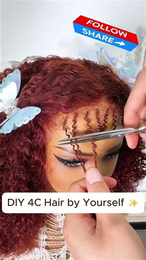 4C Hair Tutorial – Get Curls That Last #naturalhair #curlyhair #diy
