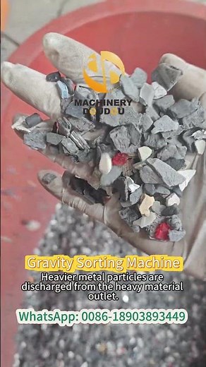 Gravity Separator for Scrap Metals and Plastic Shreds | Plastic and Metal Sorting Machine