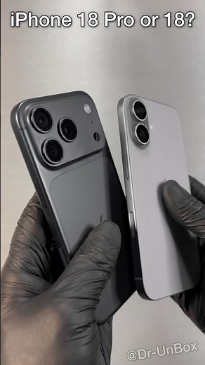 iPhone 18 Pro vs iPhone 18 Hands On and Review ⚡️#shorts #trending #iphone #iphone18pro #iphone18
