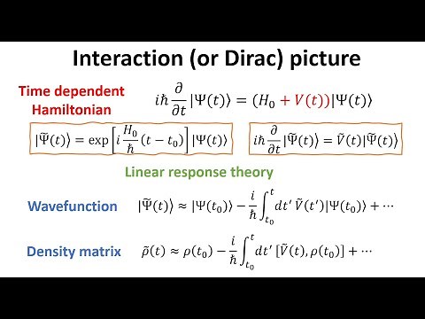 Deriving the interaction (or Dirac) picture in quantum mechanics