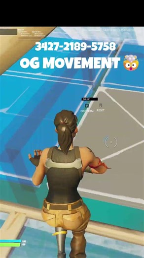 🔥OG MOVEMENT MAP CODE😤(INSANE MOVEMENT) #shorts #fortnite #gaming