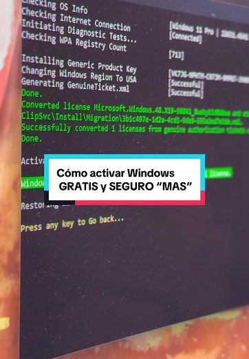 Cómo activar Windows GRATIS y SEGURO con Script MAS