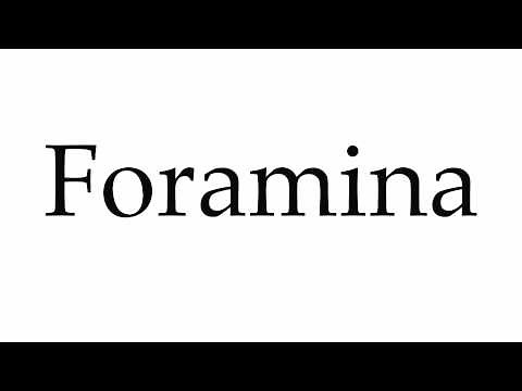 How to Pronounce Foramina