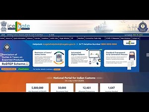 How to Apply for RoDTEP Scheme Online , IceGate